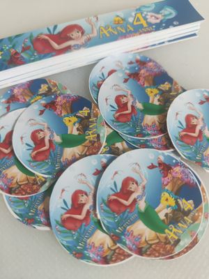 40 Adesivi 20 Tappo + 20 etichette vasetto Ariel personalizza mini Nutella