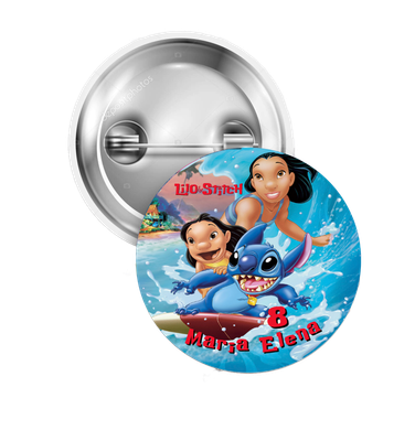 10 Spille zaino scuola Lilo e Stitch personalizza regalini fine festa