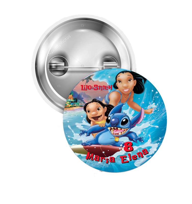 10 Spille zaino scuola Lilo e Stitch personalizza regalini fine festa