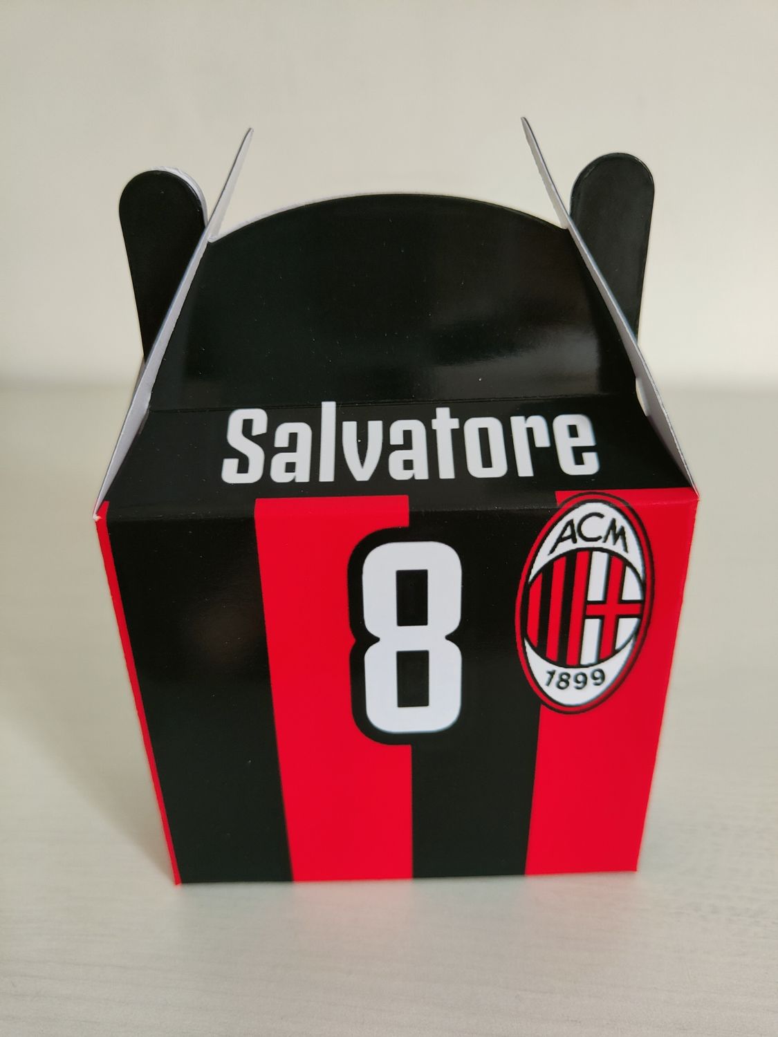 1 Scatolina Milan personalizza porta regalini confetti fine festa