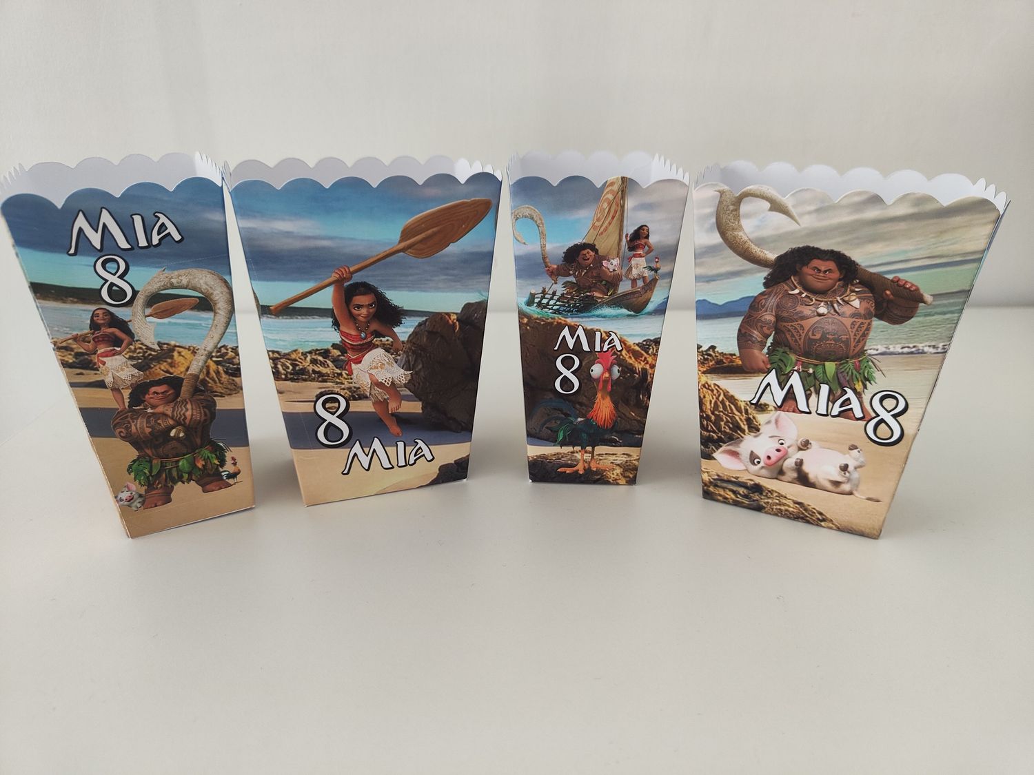 1 scatolina Popcorn Oceania personalizza allestimento tavolo festa