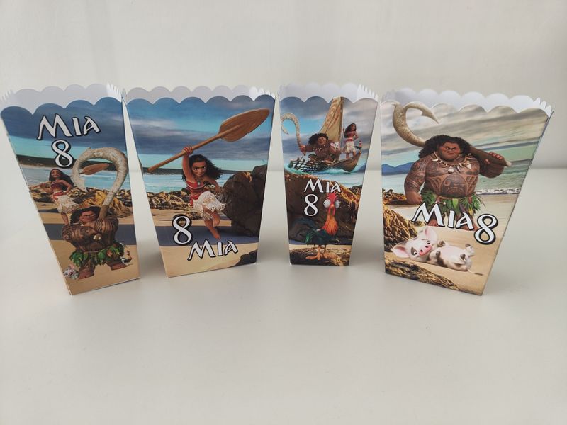 1 scatolina Popcorn Oceania personalizza allestimento tavolo festa