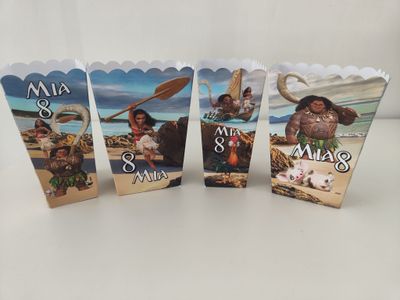 1 scatolina Popcorn Oceania personalizza allestimento tavolo festa