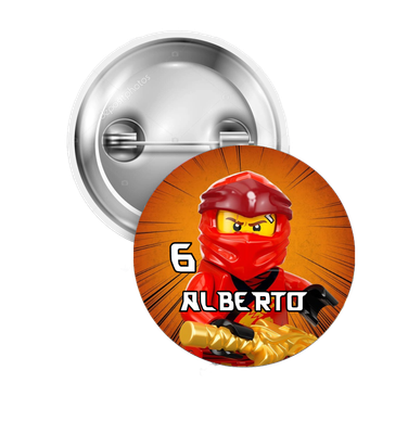 10 Spille zaino scuola Ninjago personalizza regalini fine festa
