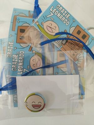 10 Spille zaino scuola Pera Toons personalizza regalini fine festa