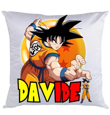Federa Dragon Ball personalizza Cuscino con nome stampa foto in DTF
