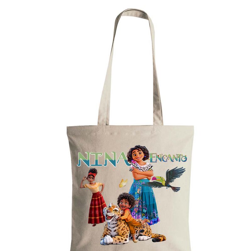 Borsa shopping Encanto cotone per libri libreria personalizza regalo festa