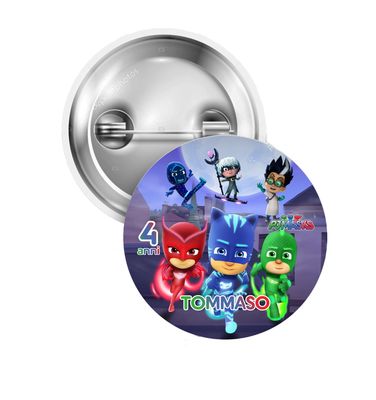 10 Spille zaino scuola Pj Masks personalizza regalini fine festa
