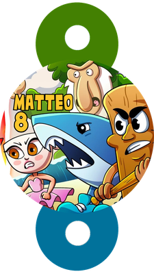 24 Decorazioni cannucce Brainrot personalizza festa compleanno