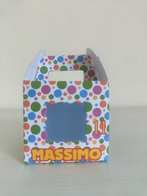 1 Scatolina Stumble Guys Quadrata personalizza porta regali fine festa