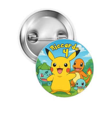 10 Spille zaino scuola Pokemon personalizza regalini fine festa