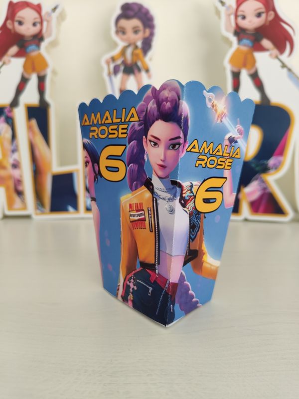 1 scatolina Popcorn k pop personalizza allestimento tavolo festa