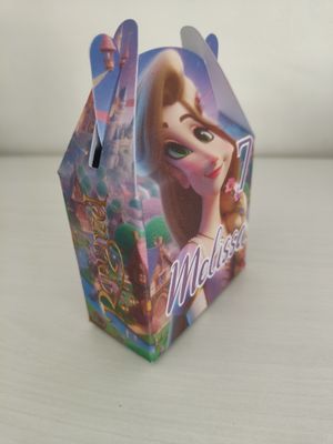 1 Scatolina Rapunzel personalizza porta regali fine festa