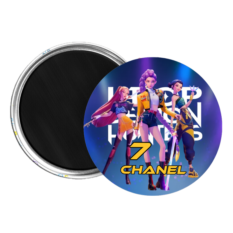 10 Magneti k pop demon hunters​ Calamite frigo tondo 5.8cm personalizza con nome