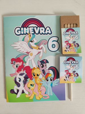 Bustina sacchetto My Little Pony personalizza regalo fine festa