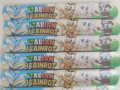 10 braccialetti Brainrot personalizza regalini fine festa