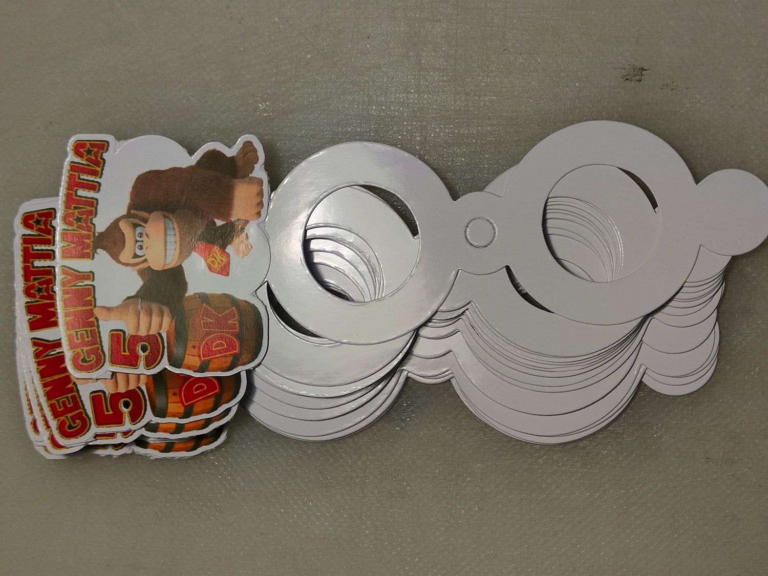 Torta Chupa Chups Donkey Kong polistirolo personalizzata