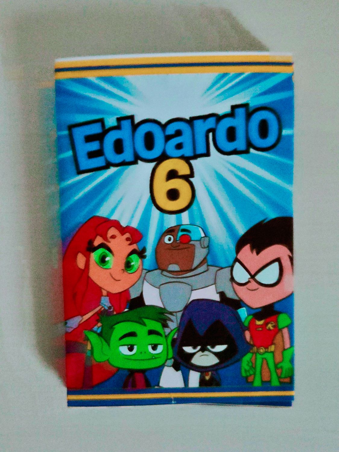10 bustine sacchetti Teen Titans Go personalizza regalini fine festa