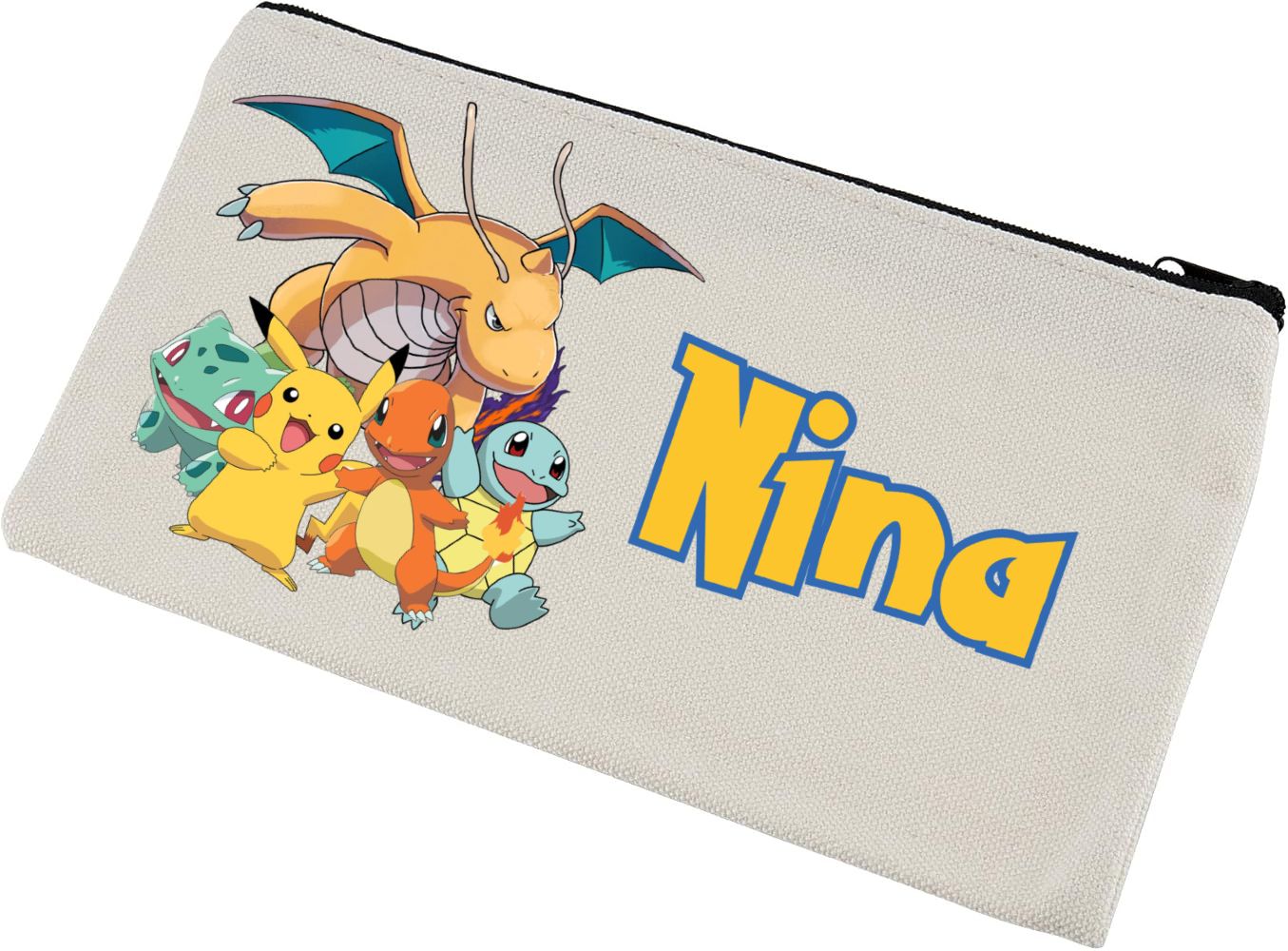 Astucci matite scuola Pokemon personalizza con nomi invitati festa