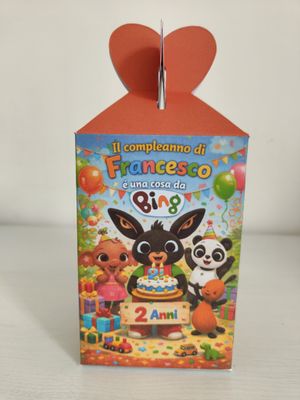 Scatola grande Bing personalizza porta merenda 1/2 Happy Meal