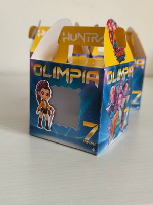 1 Scatolina Huntrix Quadrata personalizza porta regali fine festa