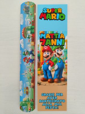 10 braccialetti slap Super Mario personalizza regali festa