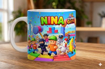 Tazza con foto personalizzabili con nome e frase di augurio