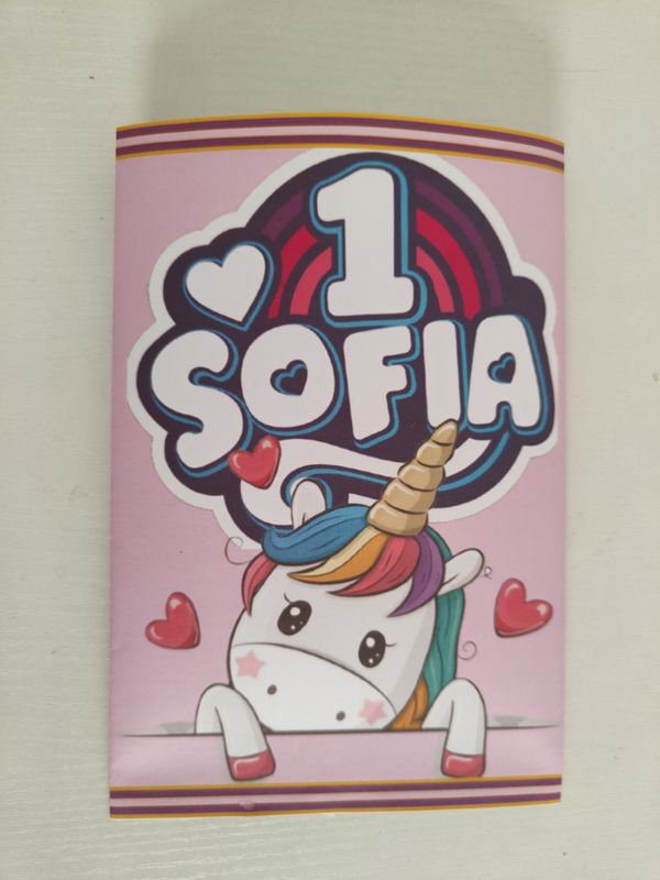 10 bustine sacchetti Unicorno personalizza regalini fine festa