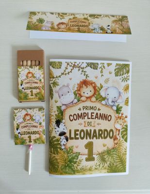Bustina sacchetto Safari personalizza regalo fine festa