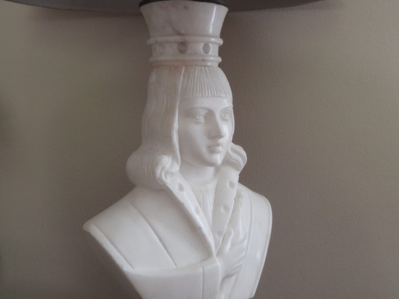 Rare art deco marble lamp 

