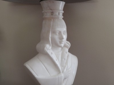 Rare art deco marble lamp 
