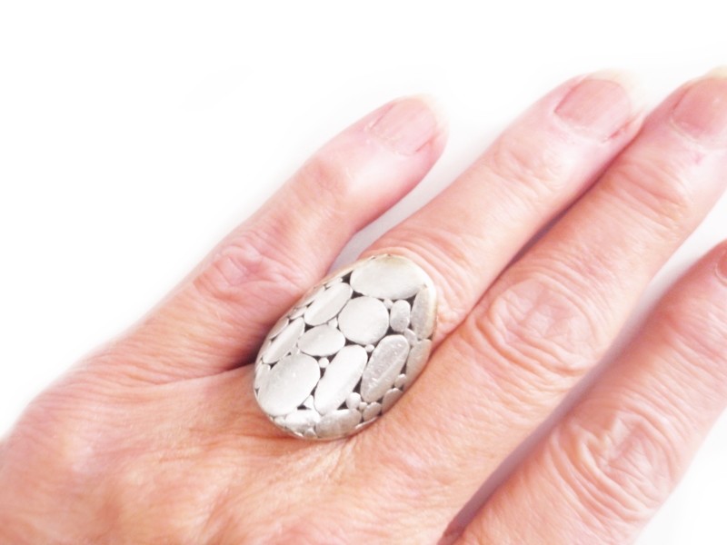 John Hardy Kali Saddle Ring Balinese Wide Statement Ring