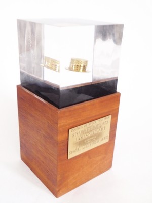 James Stewart Straw Hat Award presented to him by Cary Grant 