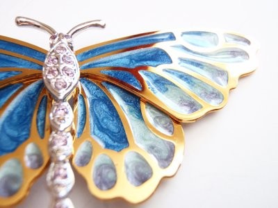 Kenneth J Lane Large 4 Inch Butterfly Brooch