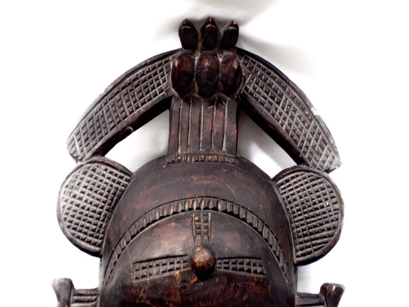 Senufo Face Mask Ivory Coast Tribal Ethnic Wall Art