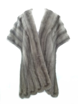 Vintage 1950s Silver, Platinum Mink Stole, Formal Evening Wear, Fashionista