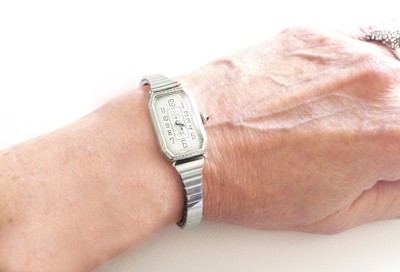 Art Deco 14k White Gold Ladies Watch