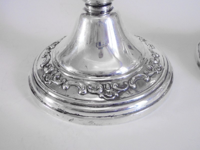 2 Gorham Sterling Candle Holders 
