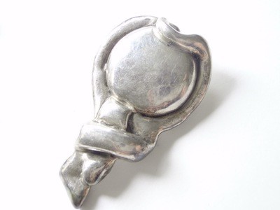Free form Israeli sterling silver earrings