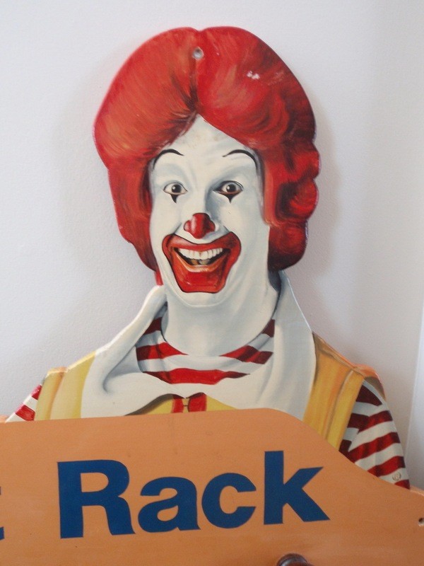 RARE McDonald's Play Area Ronald McDonald Coat Rack 