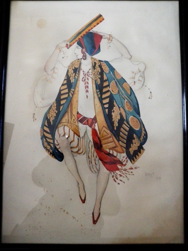 Leon Bakst Theater Costume Drawing - Judaica 
