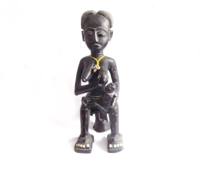 African Fante Maternity Statue