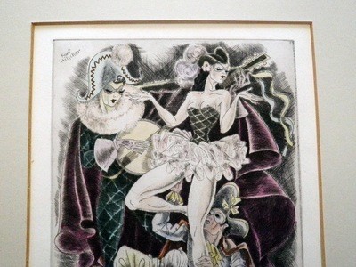 Kurt Hilscher Hand Colored Etching or Lithograph 