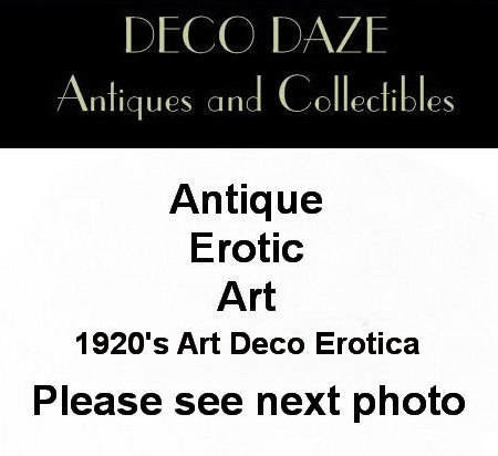Art Deco Hand Colored Erotica Lithograph After Achille Deveria