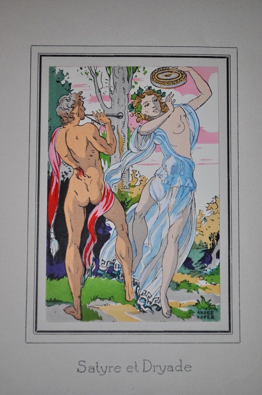 1930&#39;s Andre Hofer Daphne and Cloe 10 Lithographs &quot;Danses Antiques&#39;