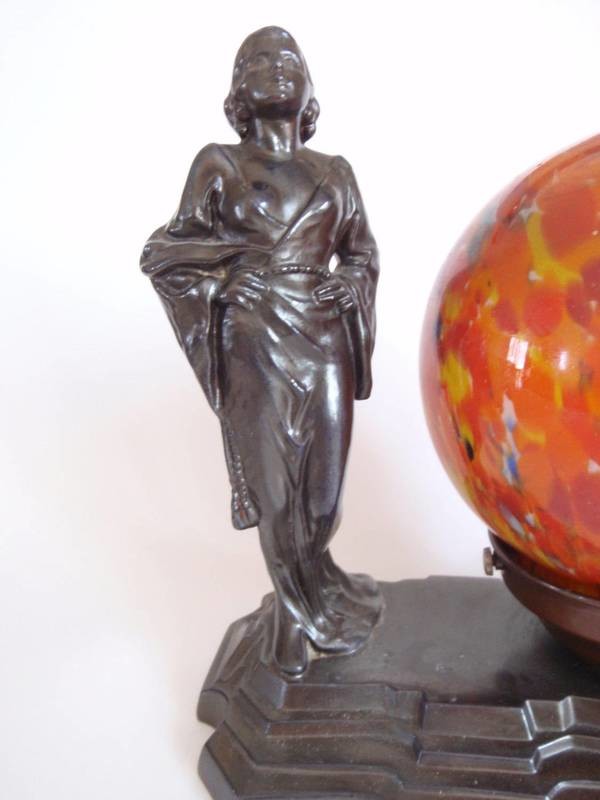 Art Deco Jean Harlow Boudoir Lamp