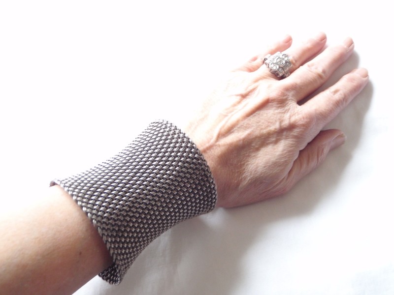 Vintage John Hardy HUGE Silver Mesh Cuff Bracelet