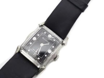 1953 Bulova with Diamonds and Black Dial 