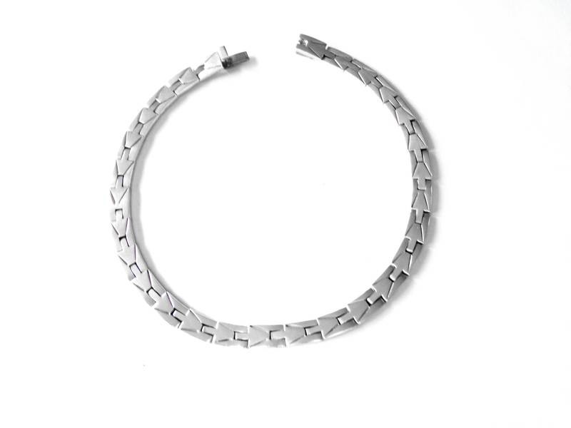 Taxco Silver Puzzle Hinged Necklace Artisan Mexican Silver