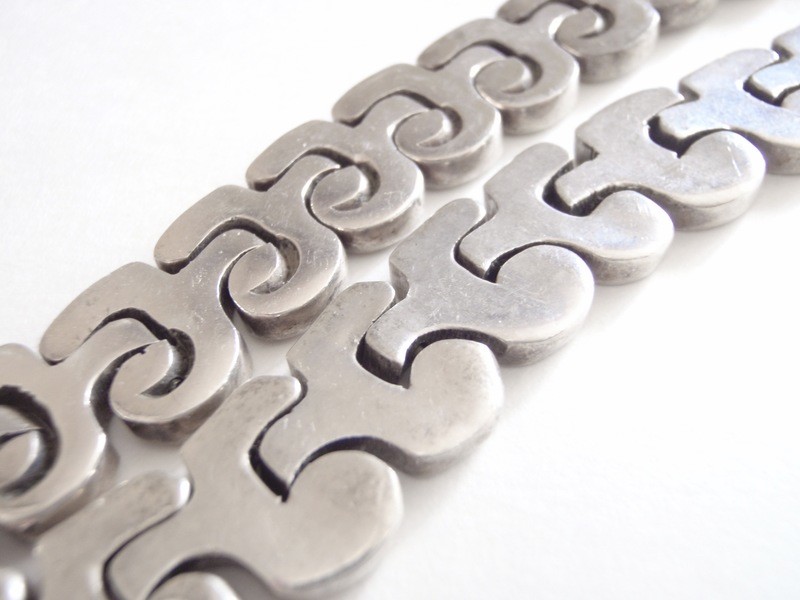 Vintage Taxco Salvador Juller Garcia Puzzle Necklace